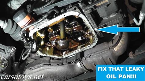 Removing oil pan and replacing oilpan gasket